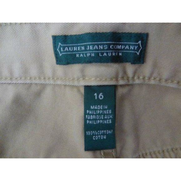 Lauren Jeans Co Ralph Lauren Sz.16 Flare Chino - Picture 5 of 5